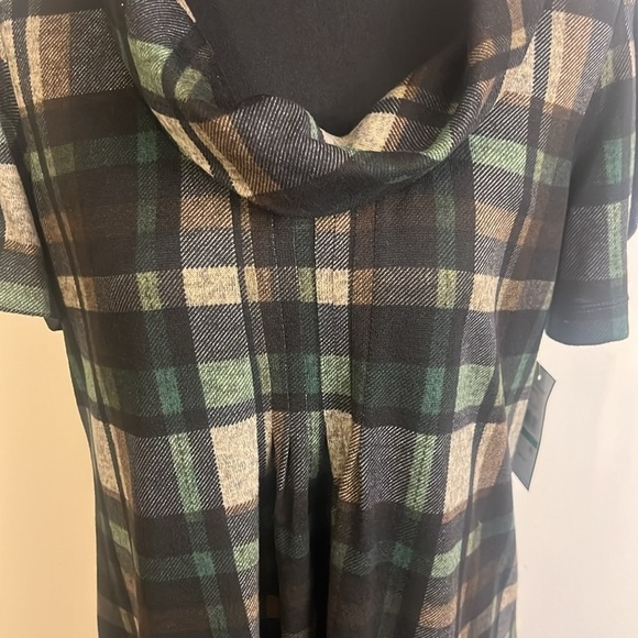 NWT Jessica Howard Plaid, Spandex Baby Doll Dress, Sz. L. - Picture 9 of 12